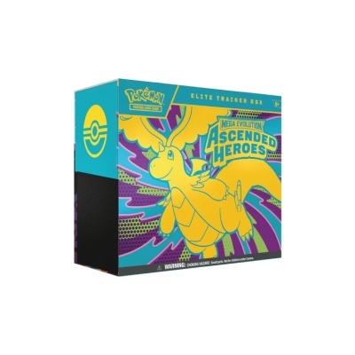 Imagem da caixa do jogo Pokémon Trading Card Game Elite Trainer Box Ascended Heroes