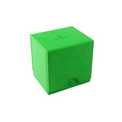 Caixa cúbica verde com logotipo GUBELIN