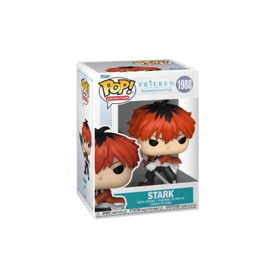 Funko Pop da personagem Stark da série Frieren Beyond Journey's End na caixa