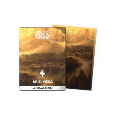 Estojo Dragon Shield Arid Mesa Landfall Series com ilustração de paisagem árida montanhosa