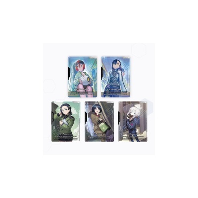 Cartas de jogo anime EX Resource com personagens variados em fundo branco