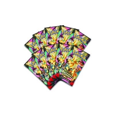 Pacotes de cartas Pokémon Mega Evolution Ascended Heroes coloridos