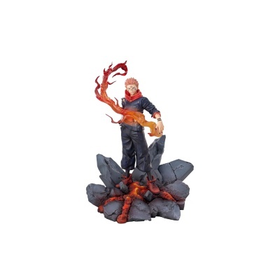 Figura de ação de personagem masculino com roupa preta e lava
