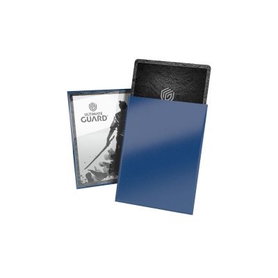 Protetores de cartas azul Ultimate Guard com embalagem