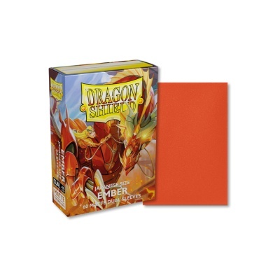 Conjunto de protetores para cartas Dragon Shield cor âmbar