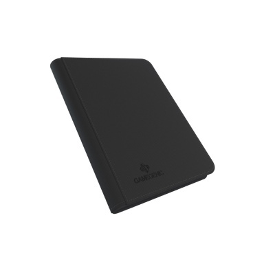 capa preta para tablet com textura de couro e texto 'GARDEN HOME' em relevo
