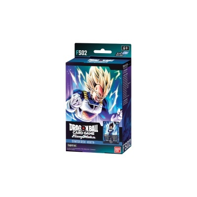 Caixa de cartas Dragon Ball Card Game Starter Deck com personagem animada