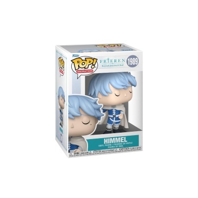 Figura Funko Pop Himmel com cabelo azul em caixa de coleção