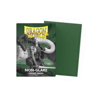 Pacote de sleeves Dragon Shield verde floresta não reflexivo