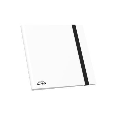 Estojo branco com faixa preta e texto Ultimate Guard