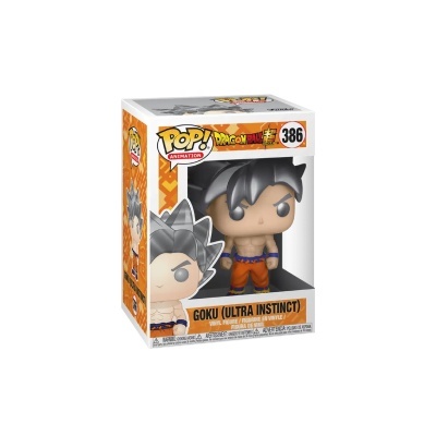 Figura Funko Pop Goku Ultra Instinct na caixa