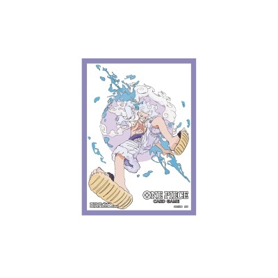 Cartão anime One Piece com personagem cabelo branco e efeitos azuis