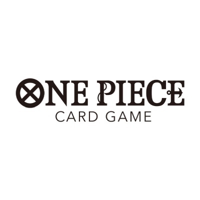 Logótipo ONE PIECE CARD GAME preto em fundo branco