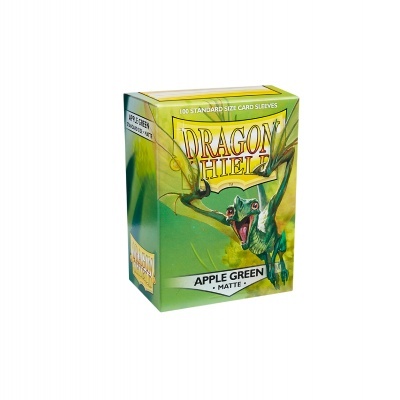 Embalagem verde de protetores de cartas Dragon Shield Apple Green Matte