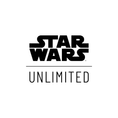 Logótipo Star Wars Unlimited preto em fundo branco