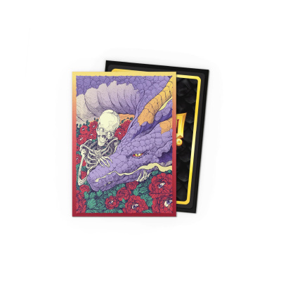 Cartas ilustradas com dragão e esqueleto sobre fundo branco.