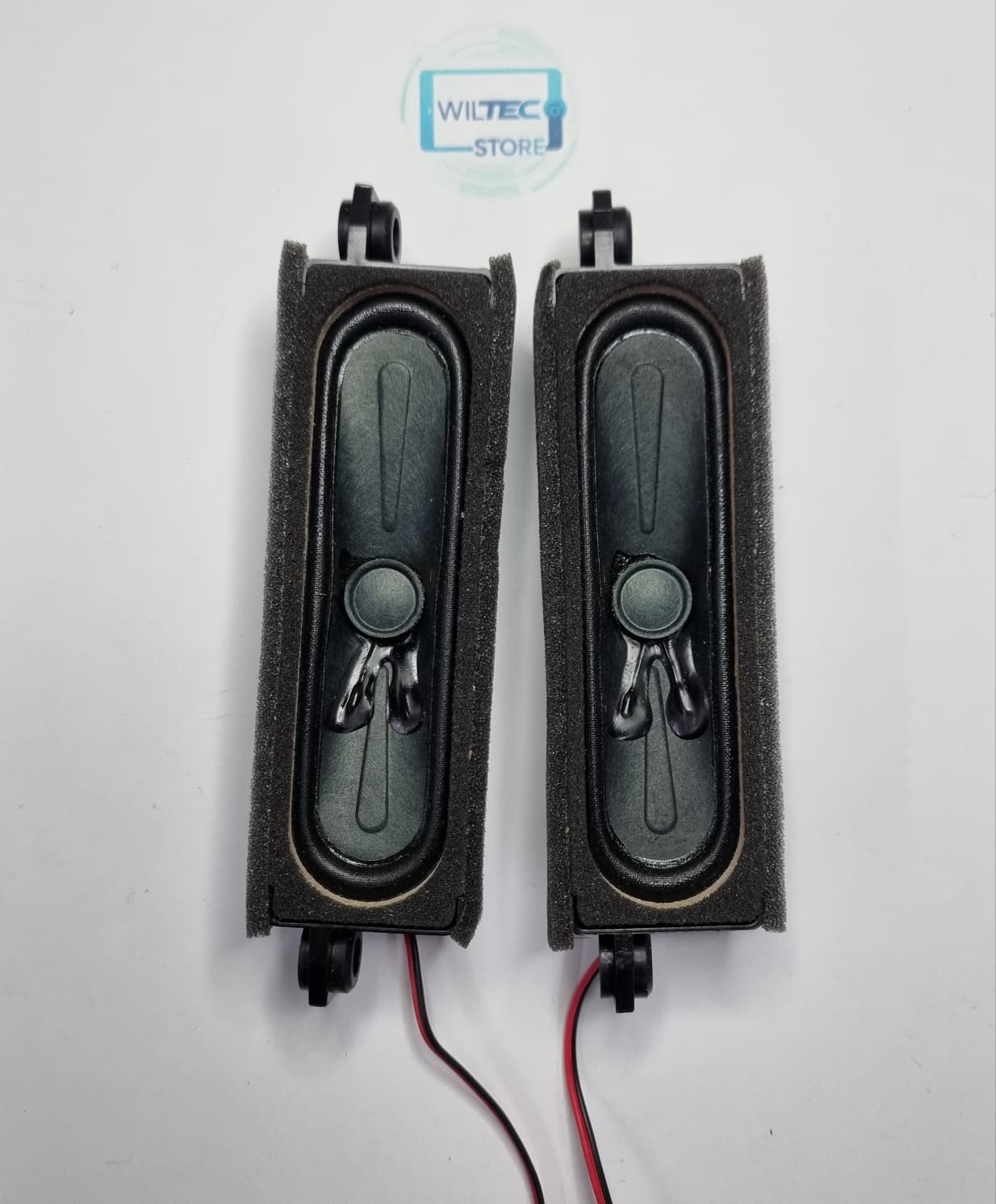 Speakers TV TD SYSTEMS 10220063 / YDT312-E1 Par de altifalantes negros retangulares com moldura de espuma