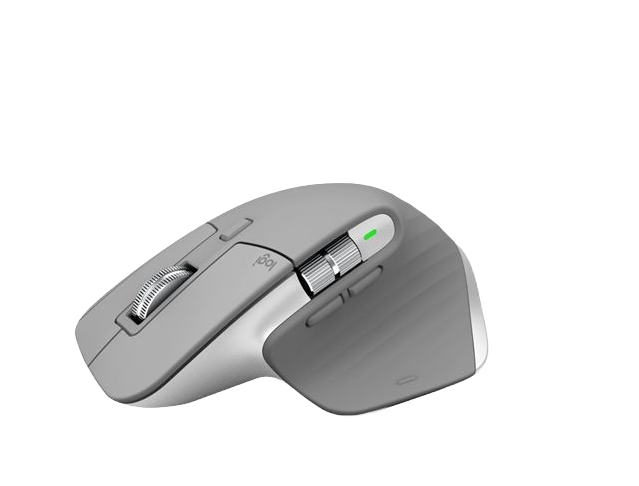 Rato Logitech MX Master 3 Cinza Claro Wireless/Bluetooth Rato sem fios cinzento claro com botões e roda metálica