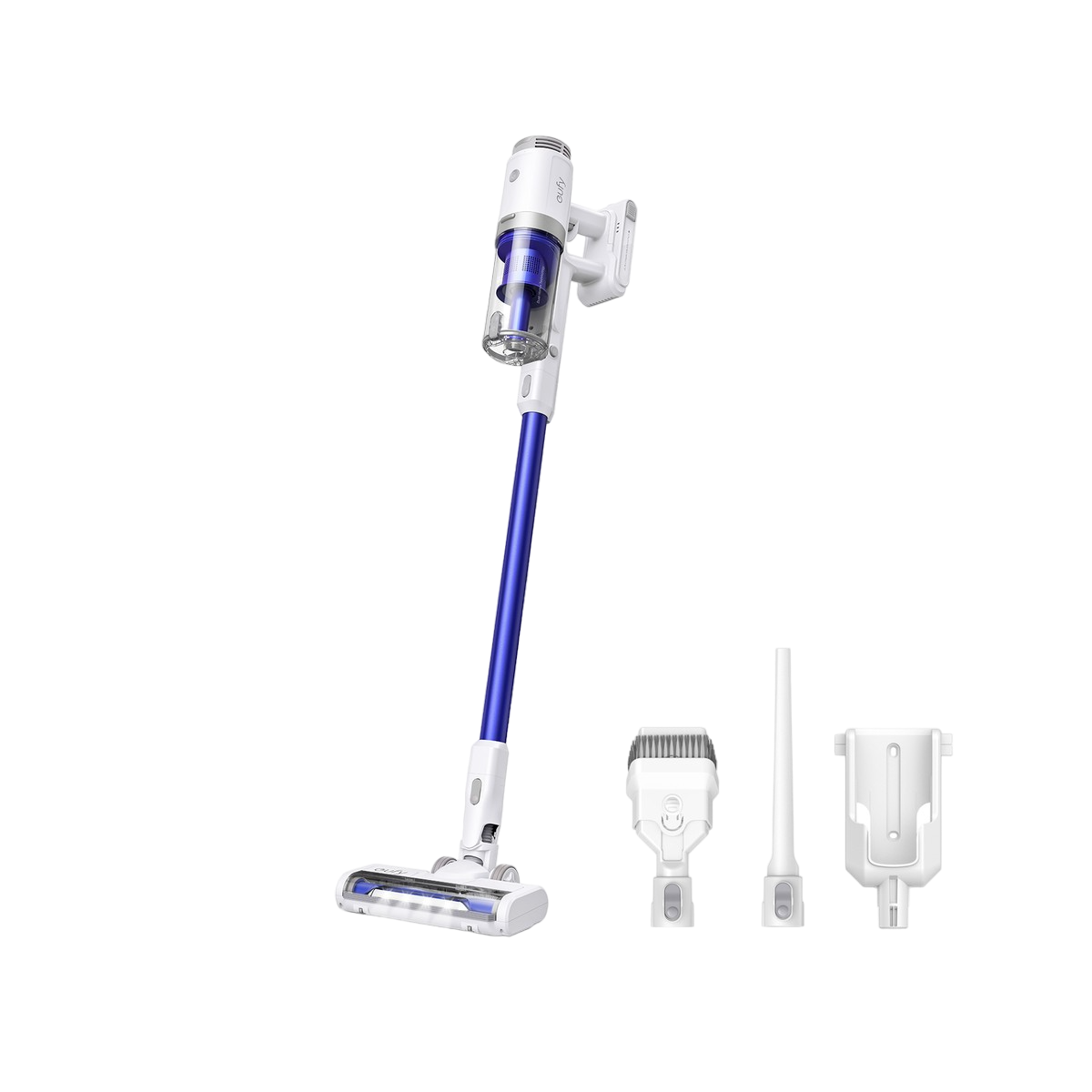 Aspirador Vertical Eufy HomeVac S11 - Recondicionado aspirador vertical sem fios branco e azul com acessórios