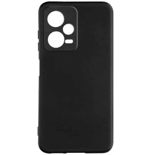 Capa protetora preta para telemóvel com recortes para câmara.