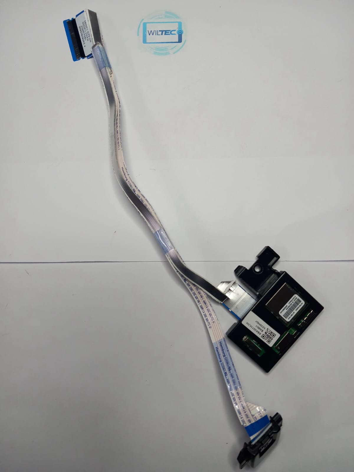 WI-FI Module/Power Button TV LG 43UT80006LA / LGS6WAC23 / EBR31871 Cabo flexível com conectores e placa eletrónica preta