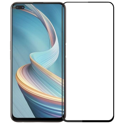 Smartphone com ecrã largo e bordas finas com imagem abstrata colorida