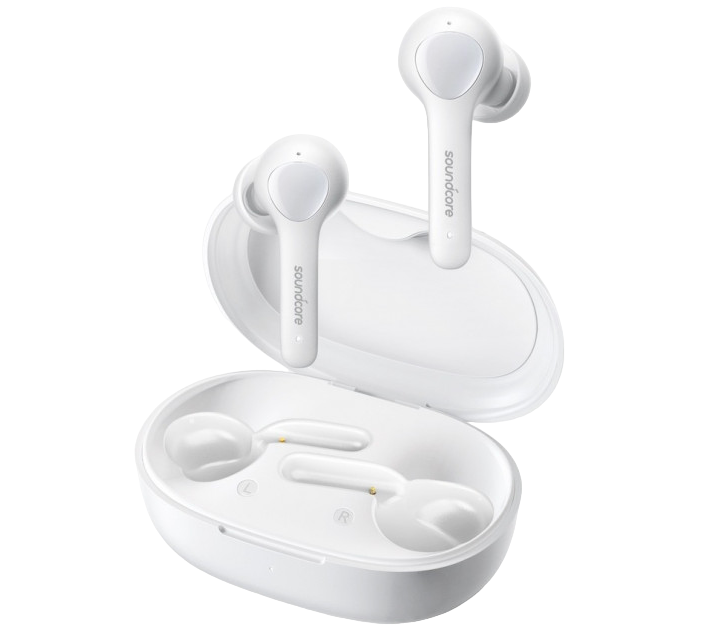 Anker Life Note Wireless – Auriculares True Wireless Blanco Auriculares sem fios brancos com estojo de carregamento branco