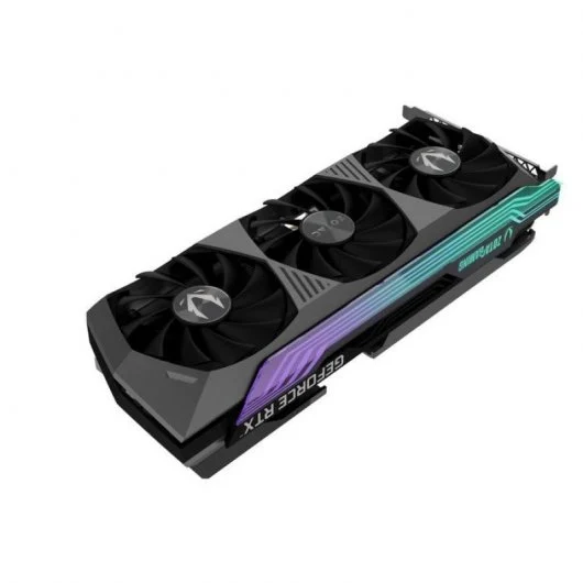 Placa Gráfica Zotac Gaming GeForce RTX 3080 AMP Holo LHR 10GB GDDRX6 Recondicionada Grade B Placa gráfica NVIDIA GeForce RTX com três ventoinhas e iluminação RGB