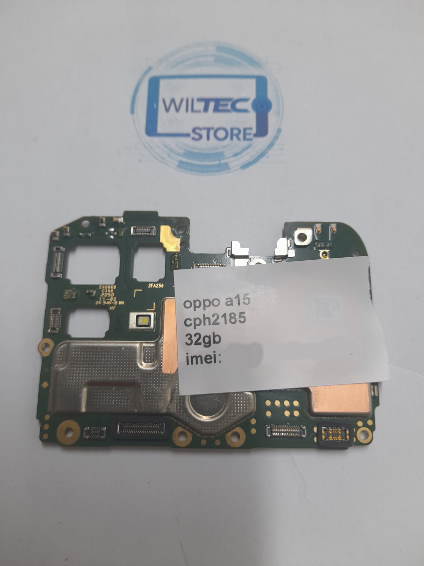 Motherboard Oppo A15 (CPH2185) – 32GB – Desbloqueada – Testada Placa-mãe de smartphone com etiqueta e selo WILTEC STORE
