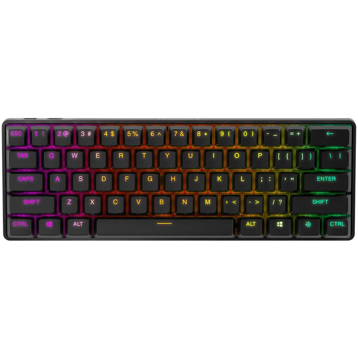 Teclado Mecânico Steelseries Apex Pro Mini Wireless/Bluetooth US RGB Teclado mecânico compacto com iluminação RGB e teclas negras