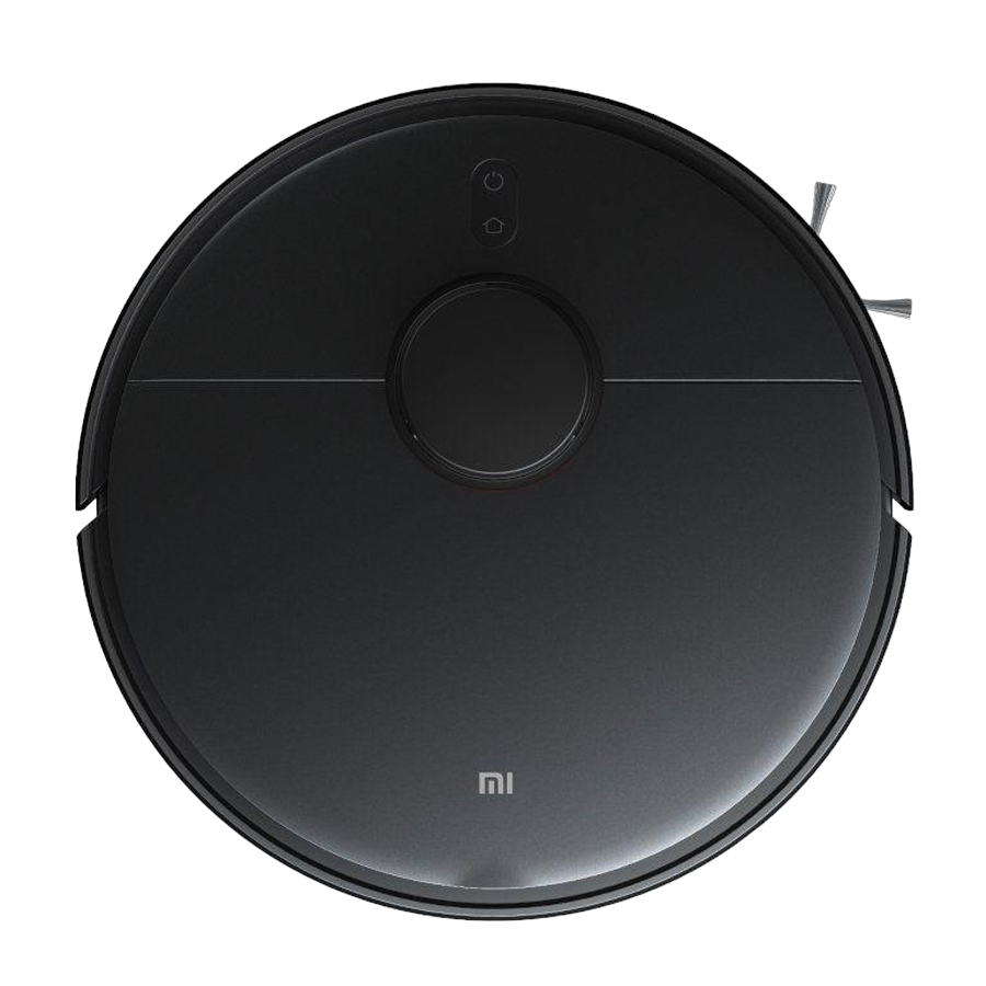 Aspirador Robô Xiaomi Mi Robot Vacuum Mop 2 Ultra 4000Pa 5200mAh Preto Aspirador robot preto circular com logo 'mi'