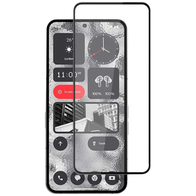 Protetor de ecrã transparente com moldura preta para smartphone