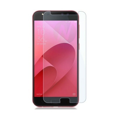 Smartphone rosa com película protetora transparente