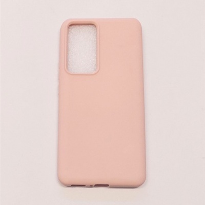 Capa para smartphone rosa claro com abertura para câmara