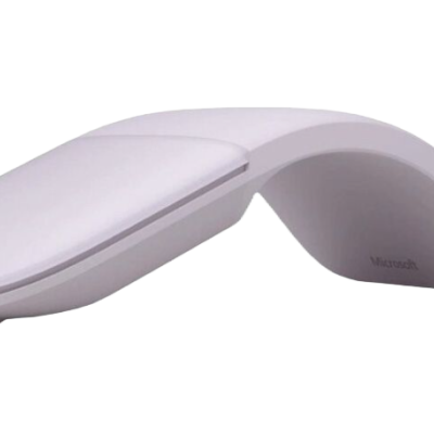 Rato sem fios Microsoft branco curvado