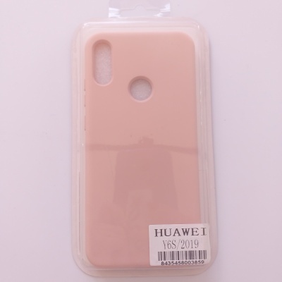 Capa rosa clara para telemóvel Huawei Y6S/2019 embalada em plástico transparente