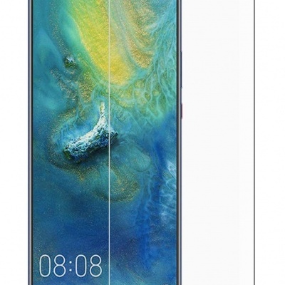 Smartphone preto e película protetora transparente