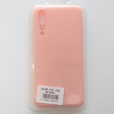 Capa de silicone rosa para Huawei P20 Pro em embalagem plástica transparente