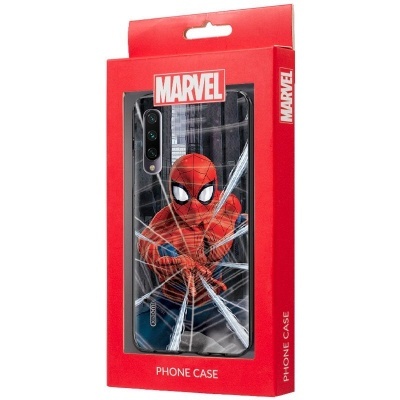 Estojo de telemóvel Homem-Aranha em embalagem vermelha Marvel