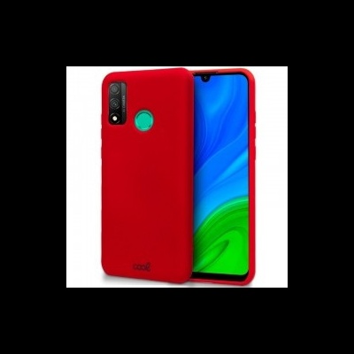 Smartphone com capa vermelha fosca e ecrã colorido