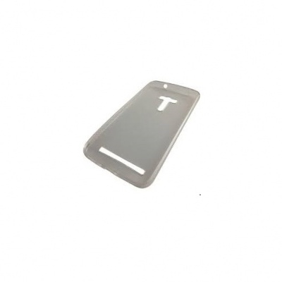 Capa protetora cinzenta transparente para smartphone com recortes distintos