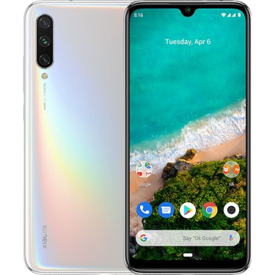 Smartphone Xiaomi com ecrã colorido e traseira iridescente