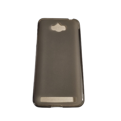 Capa protetora para smartphone cinzenta translúcida em plástico macio