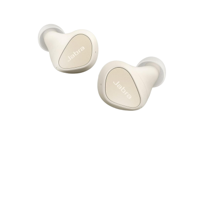 Auriculares intra-auriculares Jabra bege com logotipo