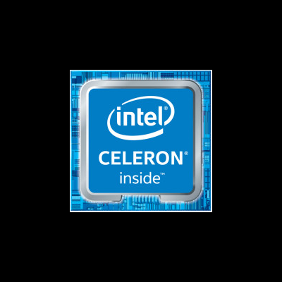 Logótipo quadrado Intel Celeron blue metalizado