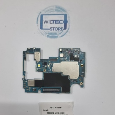 Placa-mãe eletrónica com etiqueta A51 A516F e selo WILTEC STORE