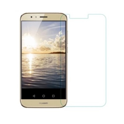 Smartphone Huawei dourado com película de vidro temperado transparente