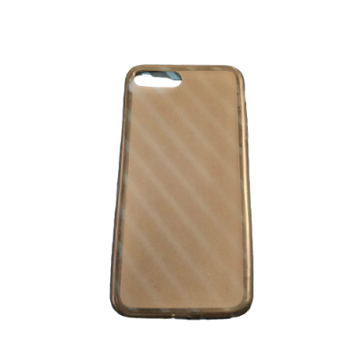 Capa castanha clara para smartphone com bordas transparentes