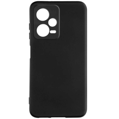 Capa protetora preta para telemóvel com recortes para câmara.