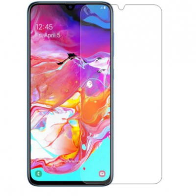 Smartphone com ecrã colorido e protetor de ecrã transparente